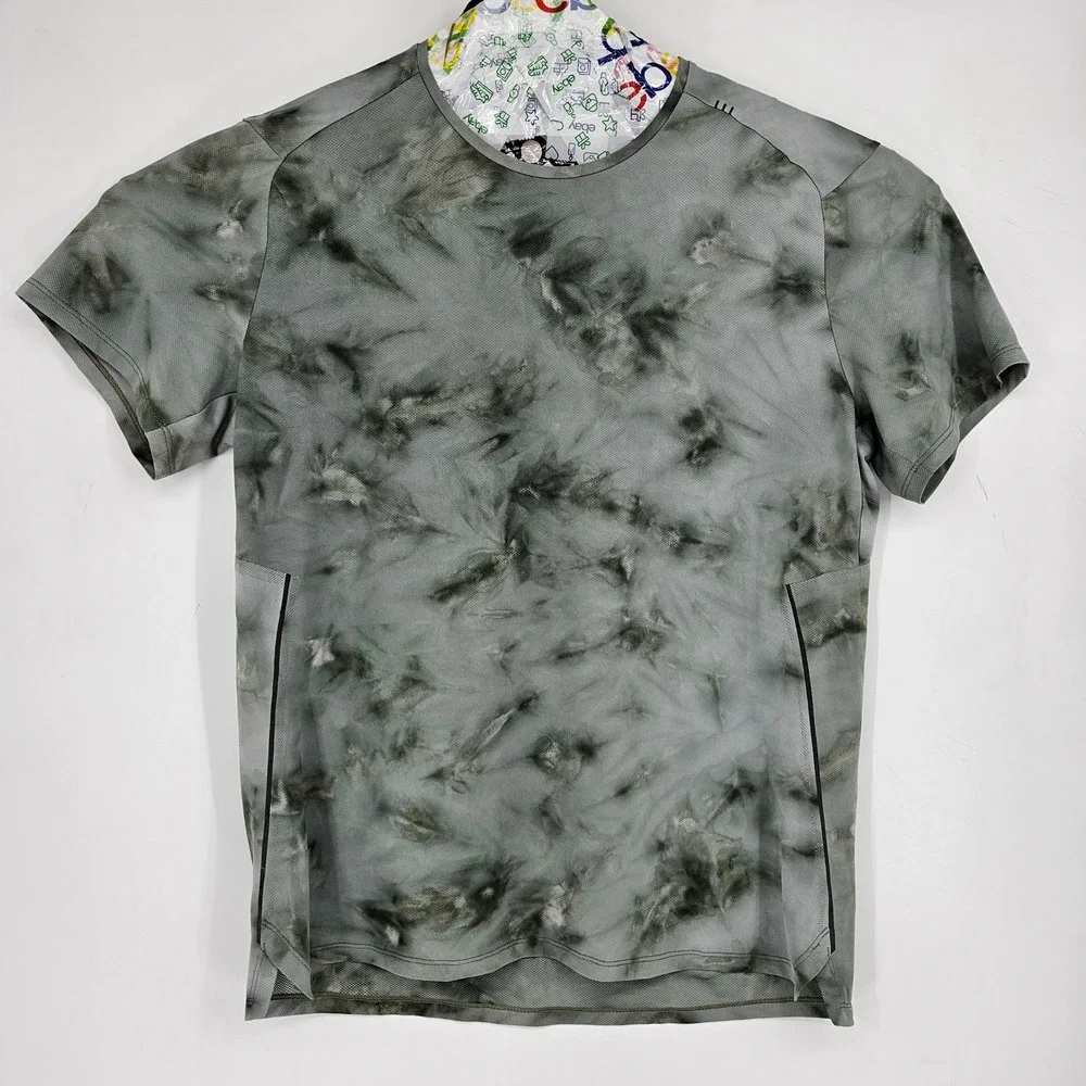 Lululemon Shirt Mens Extra Large Performance Tee Activewear Gym Training Tie Dye